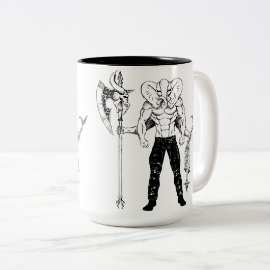 Ganesh Warrior Coffee Mok (Voorkant rechts)