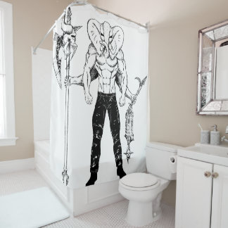 Ganesh Warrior Shower Curtain Douchegordijn