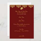 Ganesh Wedding Invitation Kaart (Voorkant / Achterkant)