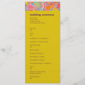 Ganesh Wedding Program yellow Programmakaart (Voorkant)