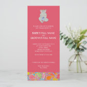 Ganesh Wedding Verloving Uitnodigingsroze Kaart (Staand voorkant)