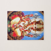 Ganesha (ग णे श) Indische olifant Legpuzzel (Horizontaal)