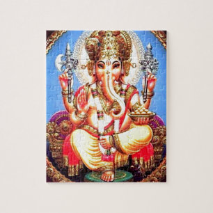 Ganesha (ग णे श) Indische olifant Legpuzzel