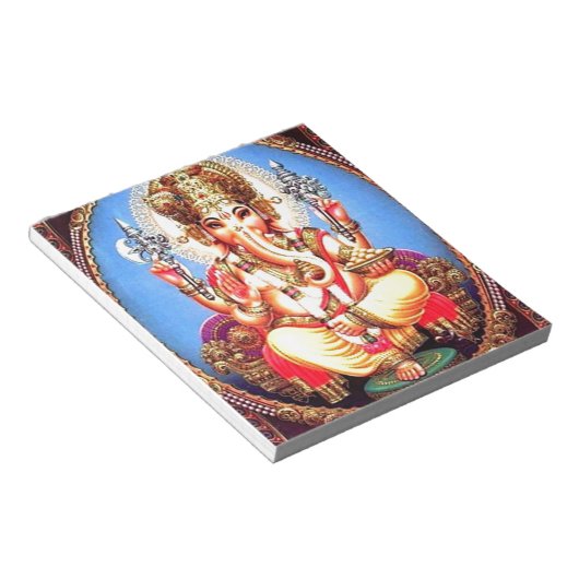 Ganesha (ग णे श) Indische olifant Notitieblok (Schuin)