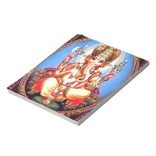 Ganesha (ग णे श) Indische olifant Notitieblok (Linkerzijde)
