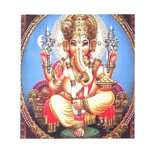 Ganesha (ग णे श) Indische olifant Notitieblok (Voorkant)