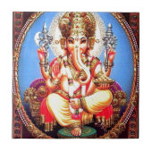 Ganesha (ग णे श) Indische olifant Tegeltje (Voorkant)