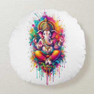 Ganesha 2 rond kussen