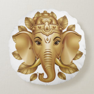 Ganesha 3 rond kussen