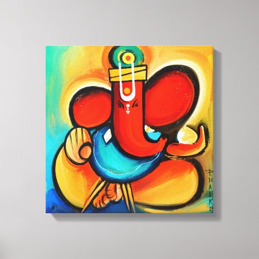 Ganesha abstract canvas afdruk (Voorkant)