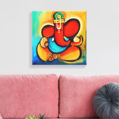 Ganesha abstract canvas afdruk (Insitu (Woonkamer))