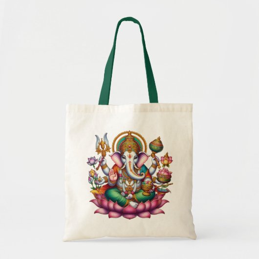 Ganesha Afbeelding: symbool van voorspoed en wijsh Tote Bag (Voorkant)