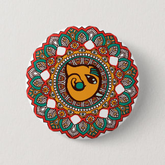 Ganesha Art Ronde Button 5,7 Cm