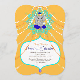 Ganesha Baby shower 5 x 7 inch Kaart