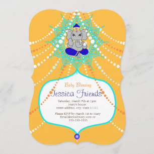 Ganesha Baby shower 5 x 7 inch Kaart