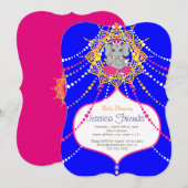 Ganesha Baby shower 5" x 7" uitnodigingskaart Kaart (Voorkant / Achterkant)