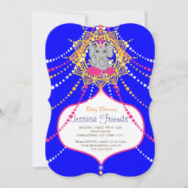 Ganesha Baby shower 5" x 7" uitnodigingskaart Kaart