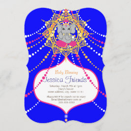 Ganesha Baby shower 5" x 7" uitnodigingskaart Kaart