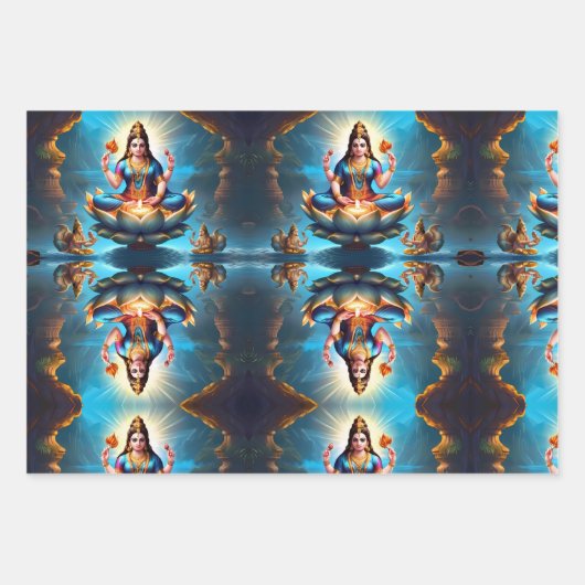 Ganesha, beschermheer van de kunsten en wetenschap inpakpapier vel (Voorkant)