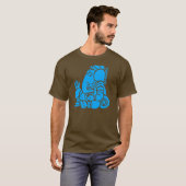 ganesha blauw 2 t-shirt (Voorkant volledig)