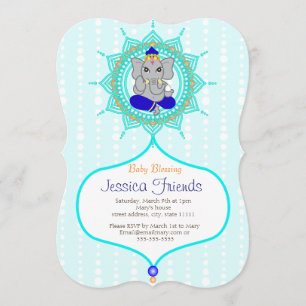 Ganesha boy Baby shower 5 x 7 inch Kaart