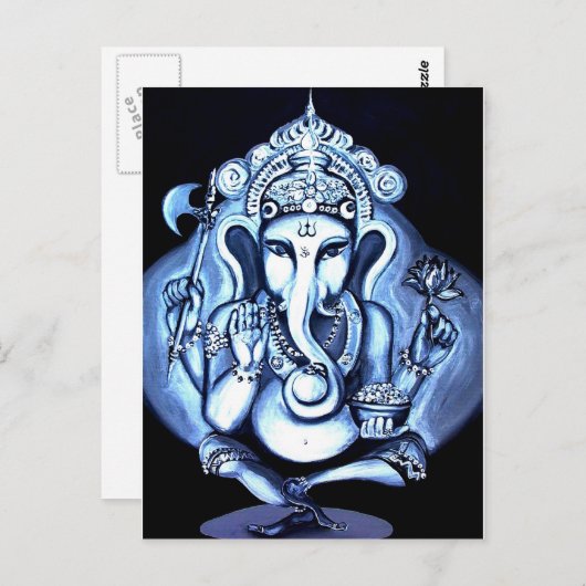 Ganesha Briefkaart (Voorkant / Achterkant)