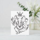 Ganesha Briefkaart (Staand voorkant)