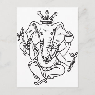 Ganesha Briefkaart
