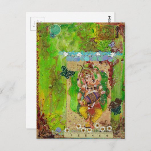 Ganesha Briefkaart (Voorkant / Achterkant)