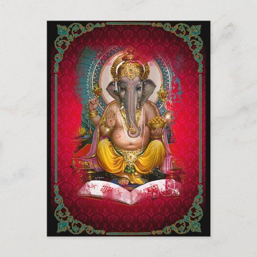 Ganesha - Briefkaart (Voorkant)