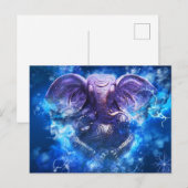 Ganesha Briefkaart voor Diwali (Voorkant / Achterkant)