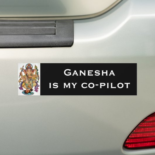 Ganesha Bumpersticker - Versie 6 (Op auto)