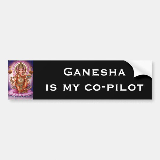 Ganesha Bumpersticker - Versie 7 (Voorkant)