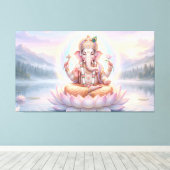 Ganesha Canvas Afdruk (Insitu (Houten vloer))