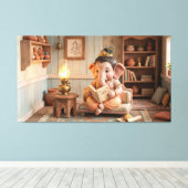 Ganesha Canvas Afdruk (Insitu (Houten vloer))