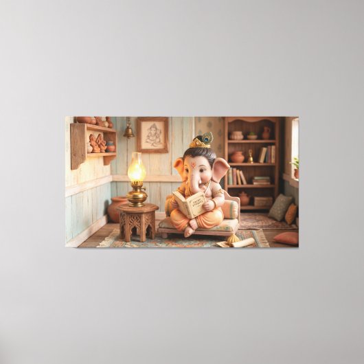 Ganesha Canvas Afdruk (Voorkant)