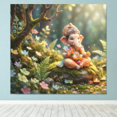 Ganesha Canvas Afdruk (Insitu (Houten vloer))
