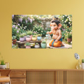 Ganesha Canvas Afdruk (Insitu (Woonkamer))