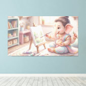 Ganesha Canvas Afdruk (Insitu (Houten vloer))