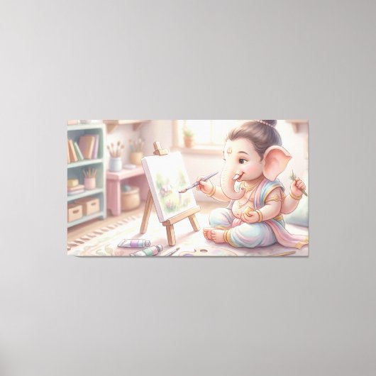 Ganesha Canvas Afdruk (Voorkant)