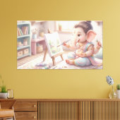 Ganesha Canvas Afdruk (Insitu (Woonkamer))