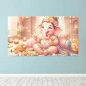 Ganesha Canvas Afdruk (Insitu (Houten vloer))