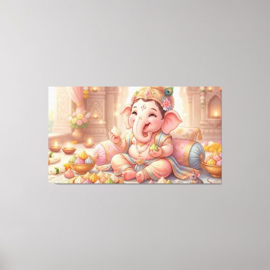 Ganesha Canvas Afdruk (Voorkant)