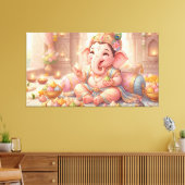 Ganesha Canvas Afdruk (Insitu (Woonkamer))