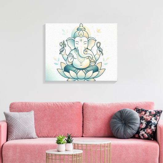 Ganesha Canvas Afdruk (Insitu (Woonkamer))
