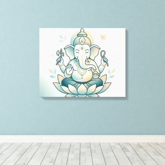 Ganesha Canvas Afdruk (Insitu (Houten vloer))