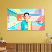 Ganesha Canvas Afdruk (Insitu (Woonkamer))