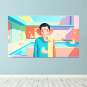 Ganesha Canvas Afdruk (Insitu (Houten vloer))