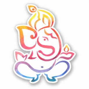 Ganesha Chaturthi kleurrijke Diwali Sticker