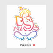 Ganesha Chaturthi kleurrijke Diwali Sticker (Vel)